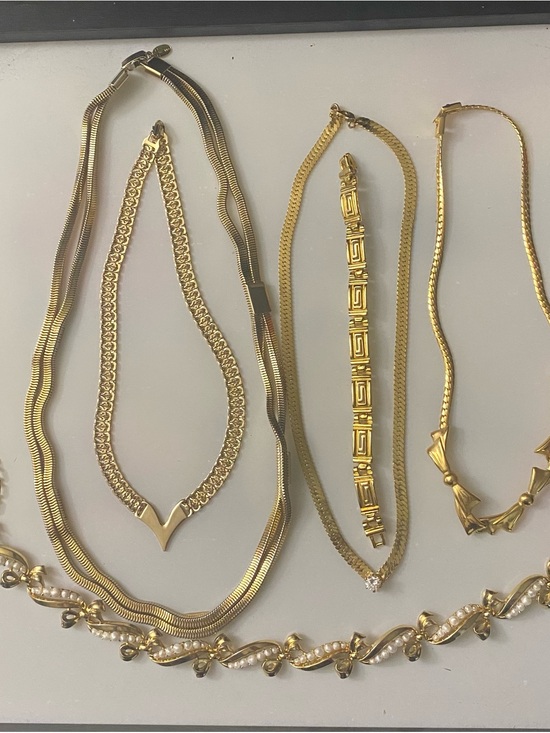 Parkland Jewelry - Gold-Tone Layered Necklace and Bracelet Set - Elegant Women’s Jewelry